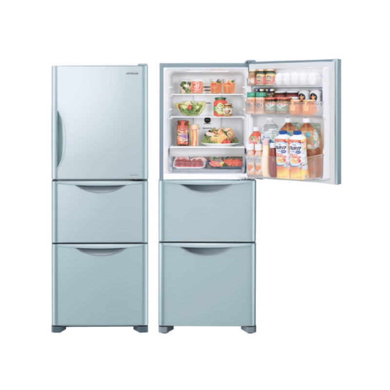 Hitachi 日立 HR3N5291E 228公升 3門 變頻環保雪櫃 (銀色玻璃)