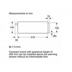 Siemens 西門子 BI710C1B1W 14厘米 20公升 iQ700 嵌入式暖碟櫃 (黑色)