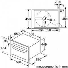 Siemens 西門子 CM585AMS0B 45厘米 44公升 iQ500 嵌入式微波焗爐
