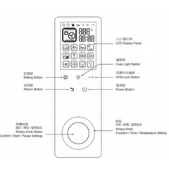 Whirlpool 惠而浦 CS1252B 25公升 4S Mini+ 座檯式氣炸蒸焗爐 (黑色)