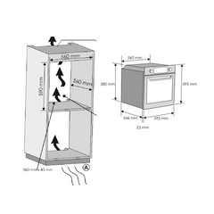 Candy 焗爐 附加蒸氣 70公升/2800瓦/240⁰C FSCTX615WIFI