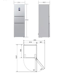 Siemens 西門子 KG32HA26EC 306公升 三門雪櫃