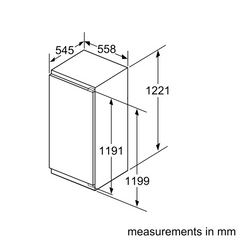 Siemens 西門子 KI42LAFF0K 195公升 iQ500 嵌入式單門雪櫃