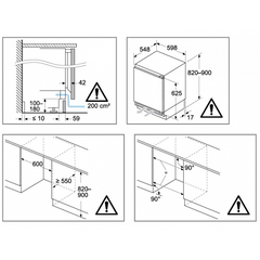 Siemens 西門子 KU22LADD0K 110公升 iQ500 廚櫃底嵌入式單門雪櫃
