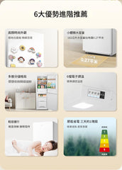 Midea 美的 MR-190E 181公升 極地白 雙門雪櫃