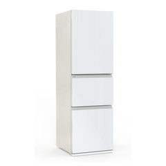Panasonic 樂聲 NR-C280H 284公升 窄身變頻三門雪櫃 （無印白/不鏽鋼銀）