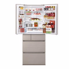 Panasonic 樂聲 NR-F607HX 588公升 ECONAVI 智慧節能六門雪櫃 (黑鋼鏡/香檳金/閃亮白)