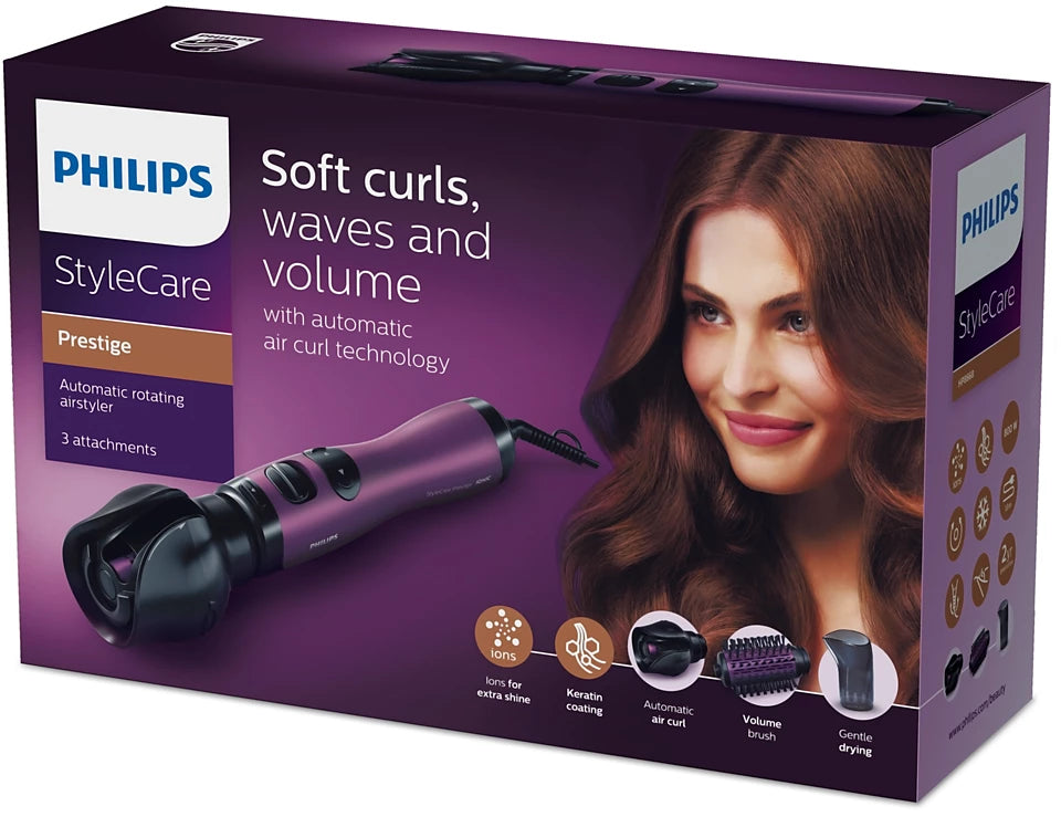 Philips 飛利浦 StyleCare 自動旋轉熱風梳 HP8668