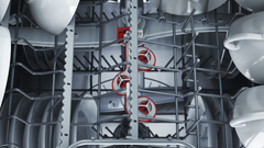 Bosch SJV4HMX66C Series 4 嵌入式洗碗機