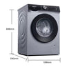 Siemens 西門子 WB25GLU80W 1200轉 10公斤 前置式洗衣機