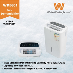 candy White-Westinghouse 抽濕機 33公升 WDE601