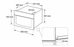 Whirlpool 惠而浦 WMB774152AC 29公升 嵌入式 微波蒸氣焗爐