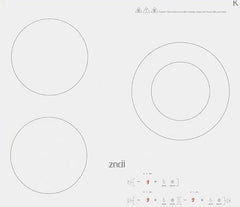 Zndi 白色 ZD39S 60厘米 嵌入式三頭電磁爐