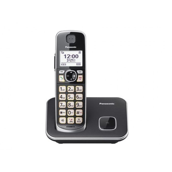 Panasonic 樂聲 KX-TGE610HK-B 室內無線電話 (黑色)