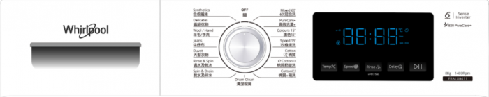 Whirlpool 惠而浦 FRAL80411 8公斤 1400轉 820 Pure Care 高效潔淨前置式洗衣機