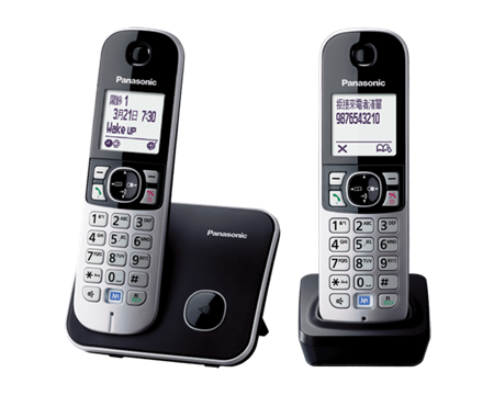 Panasonic 樂聲 KX-TG6812HK-B 室內無線電話 (黑色)