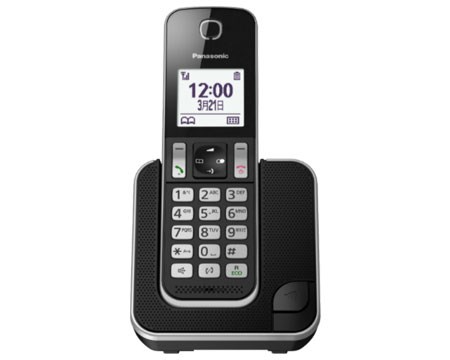 Panasonic 樂聲 KX-TGD310HK-B 室內無線電話 (黑色)