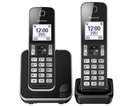 Panasonic 樂聲 KX-TGD312HK-B 室內無線電話 (黑色)